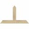 Ekena Millwork Portland Rough Sawn Timber Gable Bracket, Douglas Fir, 36"W x 23"H x 4"D x 4"F, 15/12 Pitch GBW036X23X0404POR00RDF - alternate 1